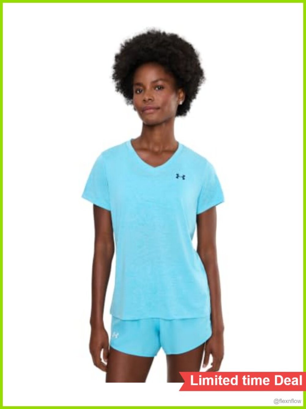 Under Armour Tech Twist V-Neck Short Sleeve T-Shirt Quick-Drying Recycled